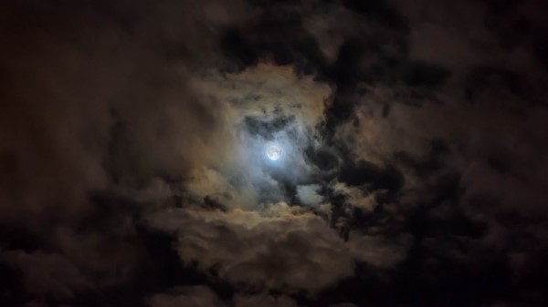 Moon Cloudy Clouds Image Wallpaper