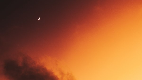 Moon Sky Clouds Wallpaper