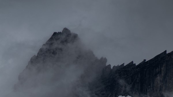 Mountain Peak Fog Img Wallpaper