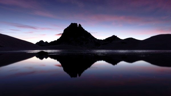 Mountain Peak Silhouette Wall Wallpaper
