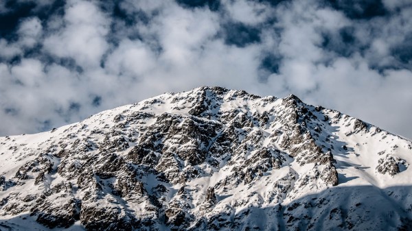 Mountain Peak Snow Wall Wallpaper