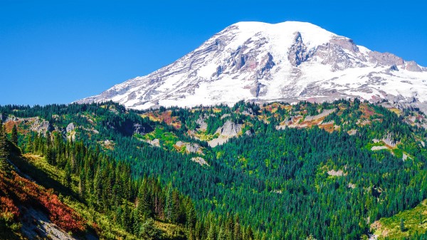 Mountain Peak Snowy Pc Wallpaper