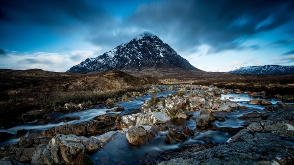 Mountain River Stones Wallpaper