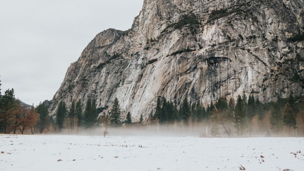 Mountain Rock Snow Wallpaper