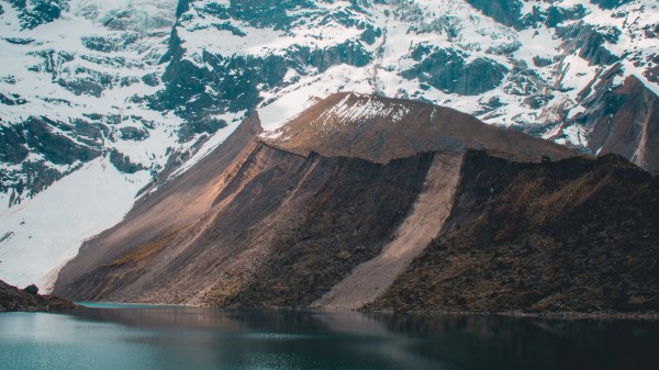 Mountain Snow Lake Wallpaper