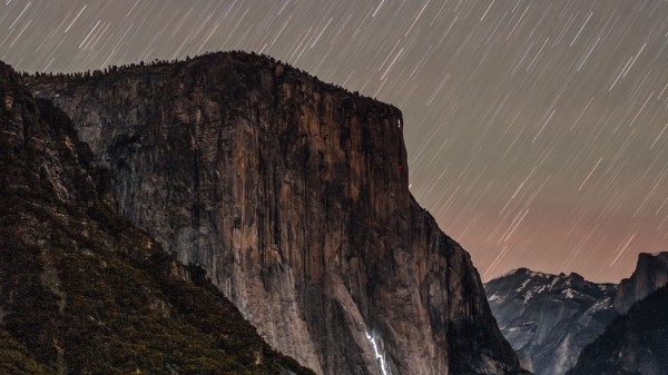 Mountain Starry Sky Stars Wallpaper