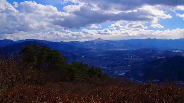 Mountains Clouds Aerial View Wallpaper