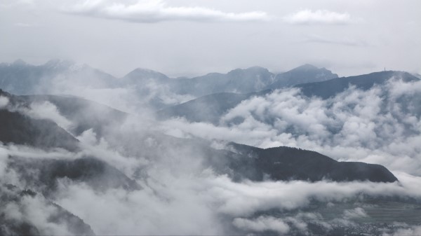 Mountains Clouds Fog Image wallpaper