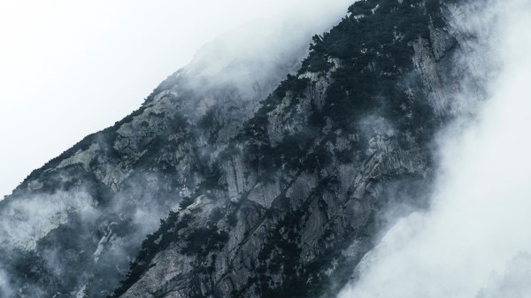 Mountains Clouds Fog Photo Wallpaper