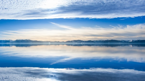 Mountains Clouds Lake Wallpaper