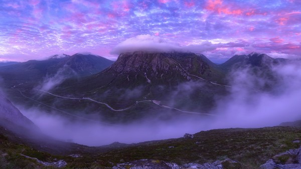 Mountains Clouds Peak Wallpaper