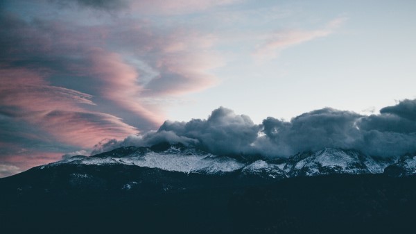 Mountains Clouds Peaks Sky Wallpaper