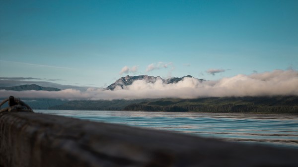 Mountains Clouds Sea Wallpaper