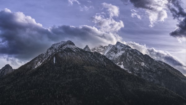 Mountains Clouds Sky Top Image Wallpaper