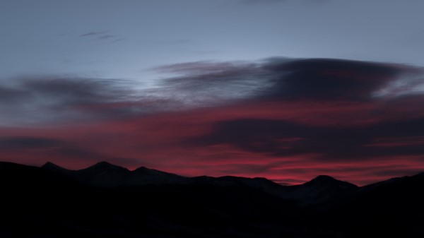 Mountains Evening Sky wallpaper