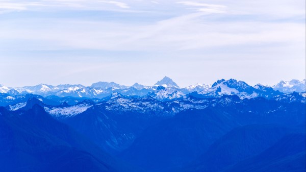 Mountains Fog Haze Wallpaper