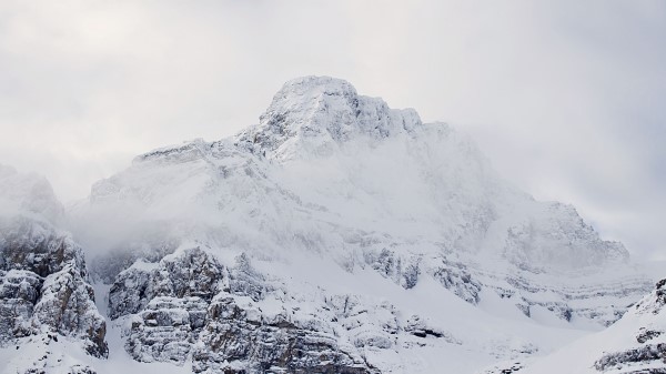 Mountains Fog Peaks Wallpaper