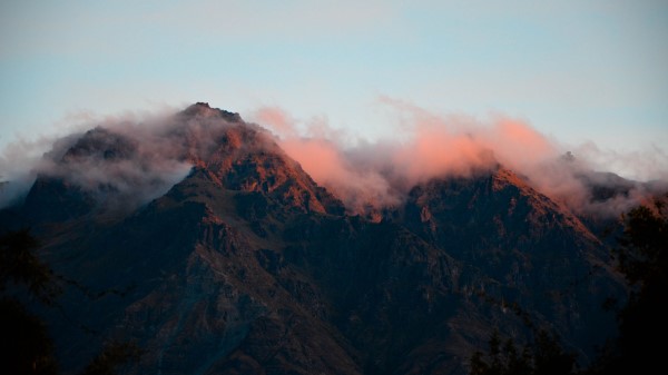 Mountains Fog Sky Picture Wallpaper