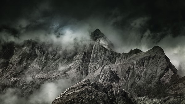 Mountains Fog Summit Wallpaper