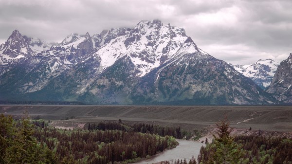 Mountains Forest River Image Wallpaper