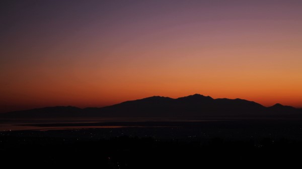 Mountains Horizon Sunset Sky Wallpaper