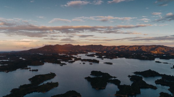 Mountains Islands Coast Wallpaper