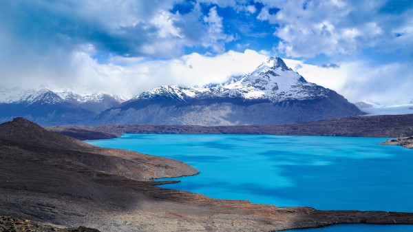 Mountains Lake Clouds B2 Wallpaper