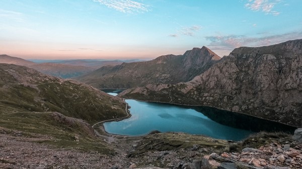 Mountains Lake Landscape Photo Wallpaper