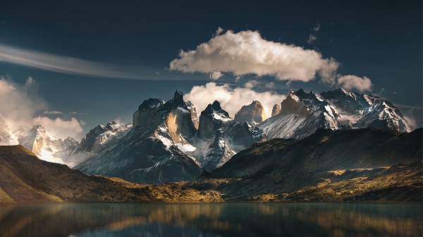 Mountains Lake National Park Wallpaper