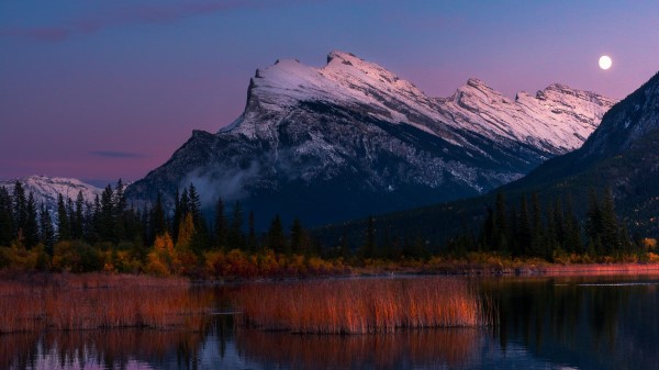 Mountains Lake Reflection Image Wallpaper