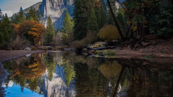 Mountains Lake Reflection Picture Wallpaper
