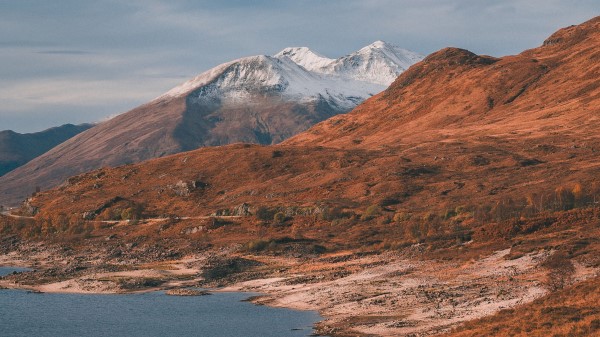 Mountains Lake Shore Image Wallpaper