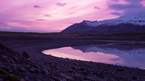 Mountains Lake Sunset Img Wallpaper