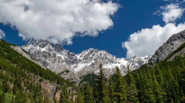 Mountains Mountain Range Peaks Photo Wallpaper