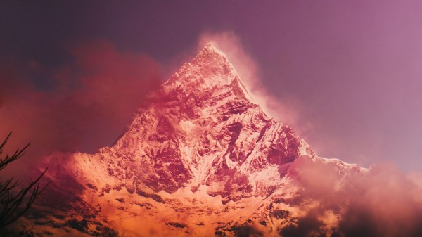 Mountains Peak Snowy Wall Wallpaper