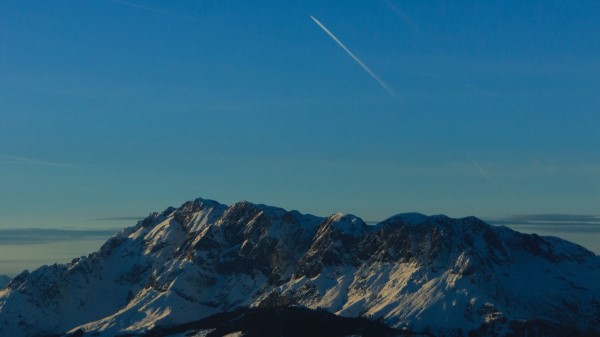 Mountains Peaks Aerial View Photo Wallpaper