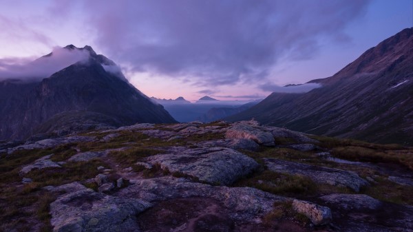 Mountains Peaks Clouds Pc Wallpaper