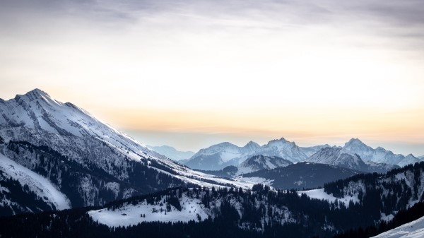 Mountains Peaks Landscape Image Wallpaper