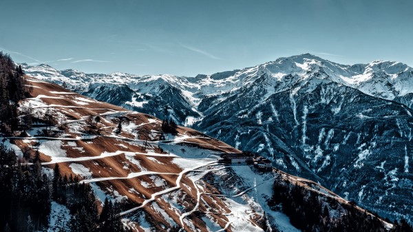 Mountains Peaks Slopes Wallpaper