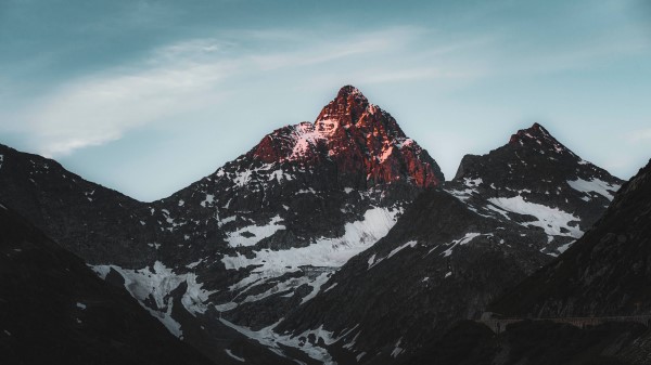 Mountains Peaks Snow Mn Wallpaper