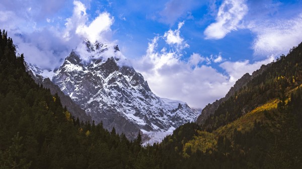 Mountains Peaks Snow Po Wallpaper