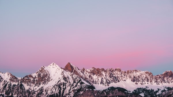 Mountains Peaks Snowy Pic Wallpaper