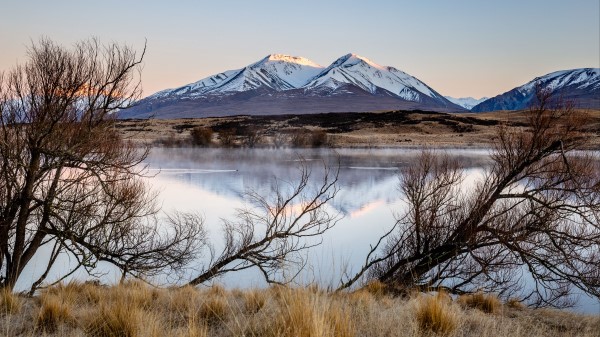 Mountains River Lake Wallpaper