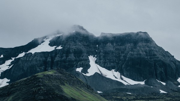 Mountains Rocks Fog Image Wallpaper