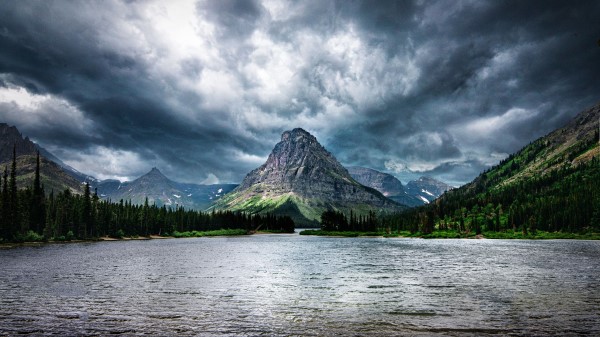Mountains Rocks Lake Wa Wallpaper