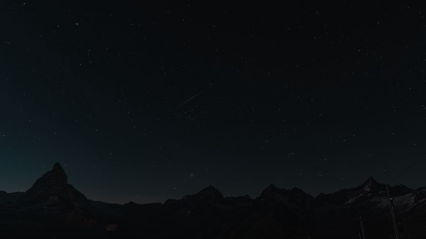 Mountains Rocks Night Wallpaper