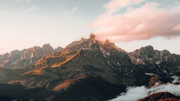 Mountains Rocks Peaks Po Wallpaper