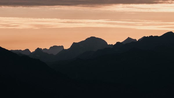 Mountains Rocks Peaks Wall Wallpaper