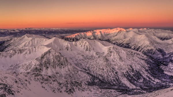 Mountains Rocks Snow Ph Wallpaper
