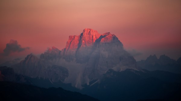 Mountains Rocks Sunset Image Wallpaper